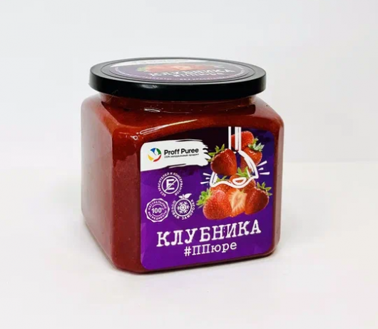 Пюре Proff Puree клубника 0,5 кг замороженное