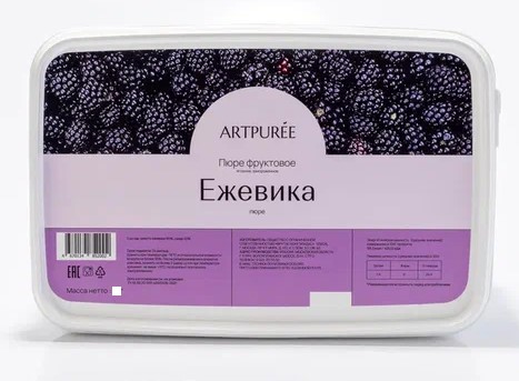 Пюре Artpuree ежевика 0,25 кг замороженное