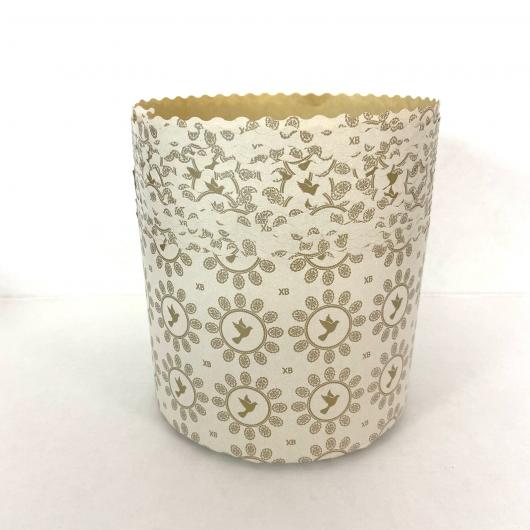 Форма бумажная для кулича d134, h95мм ЖЕМЧУГ ГОЛУБЬ