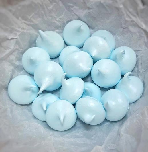 Безе (гладкое) голубое 3см 0,04 кг