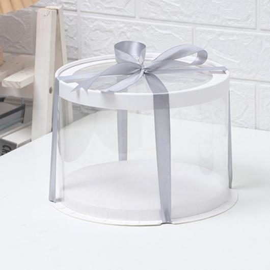 Коробка для торта с пластиковой крышкой ТУБУС Premium 22*24 см